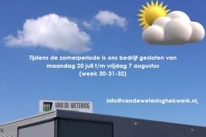 Bouwvak 2020 wk 30 31 32